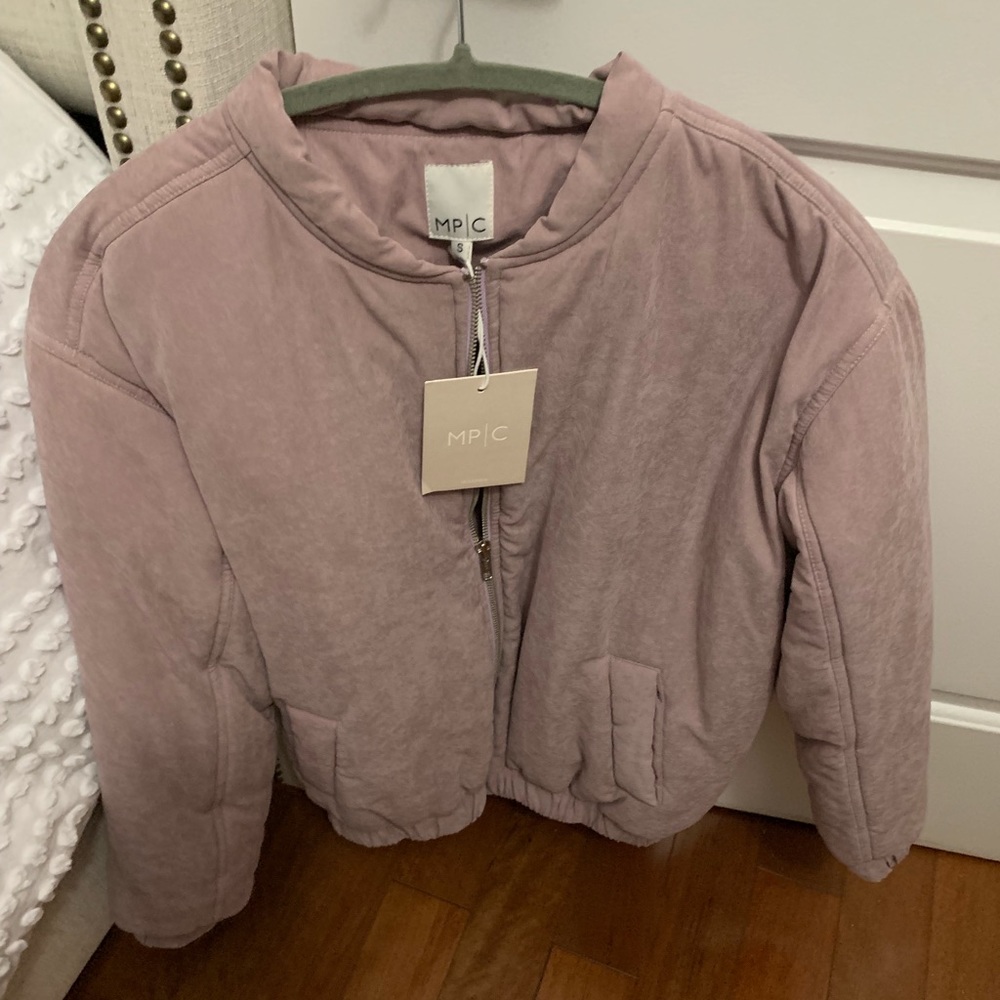 MinkPink Puffer Bomber Jacket